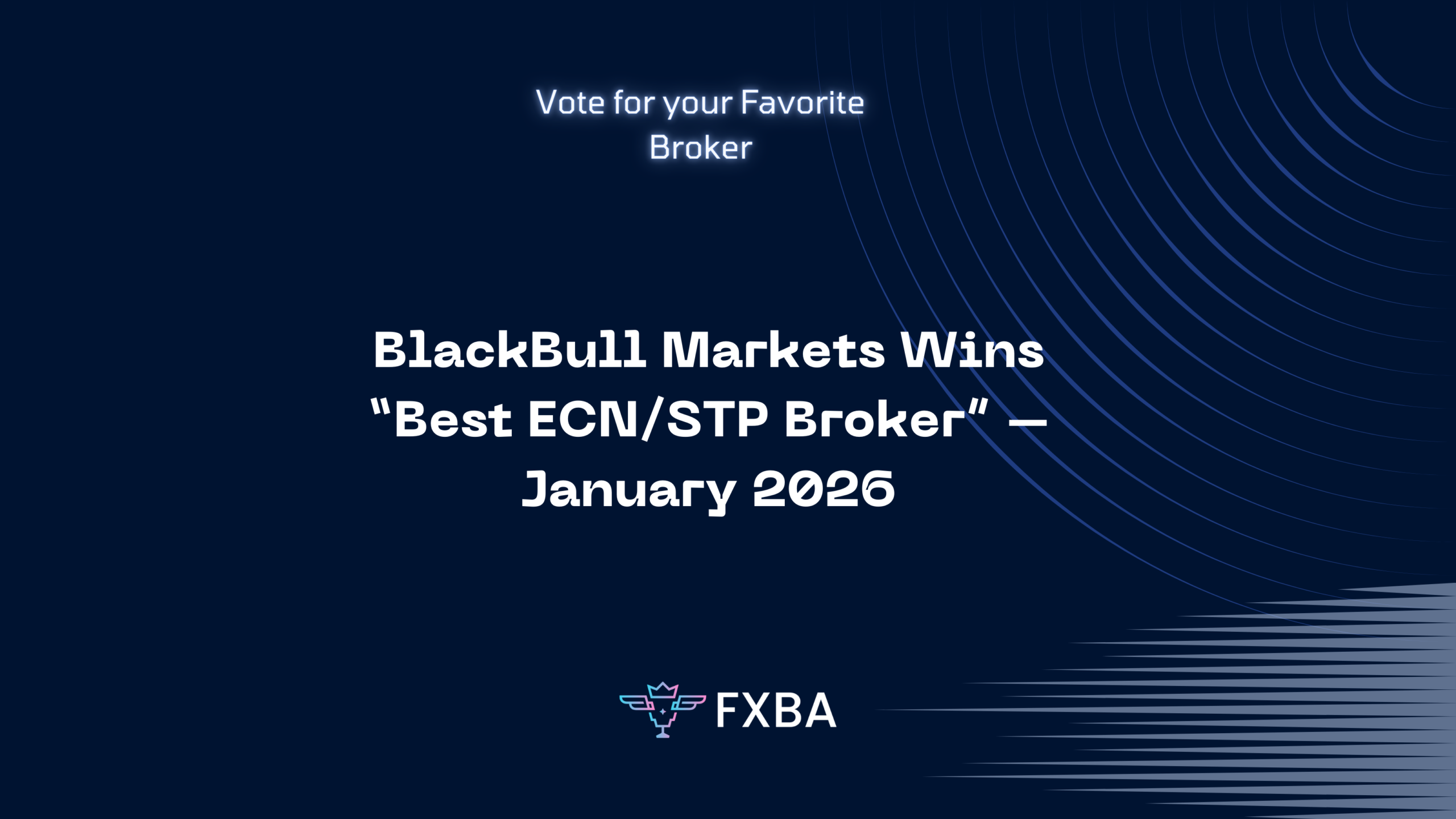 BlackBull Markets Wins “Best ECN/STP Broker” – January 2026